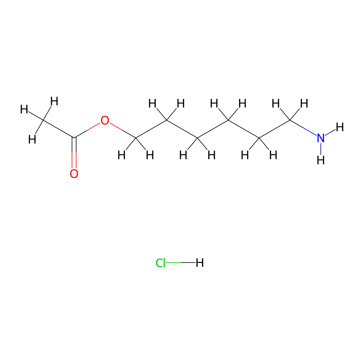 6-Aminohexyl acetate hydrochloride molecular structure, CAS 2703780-86-1