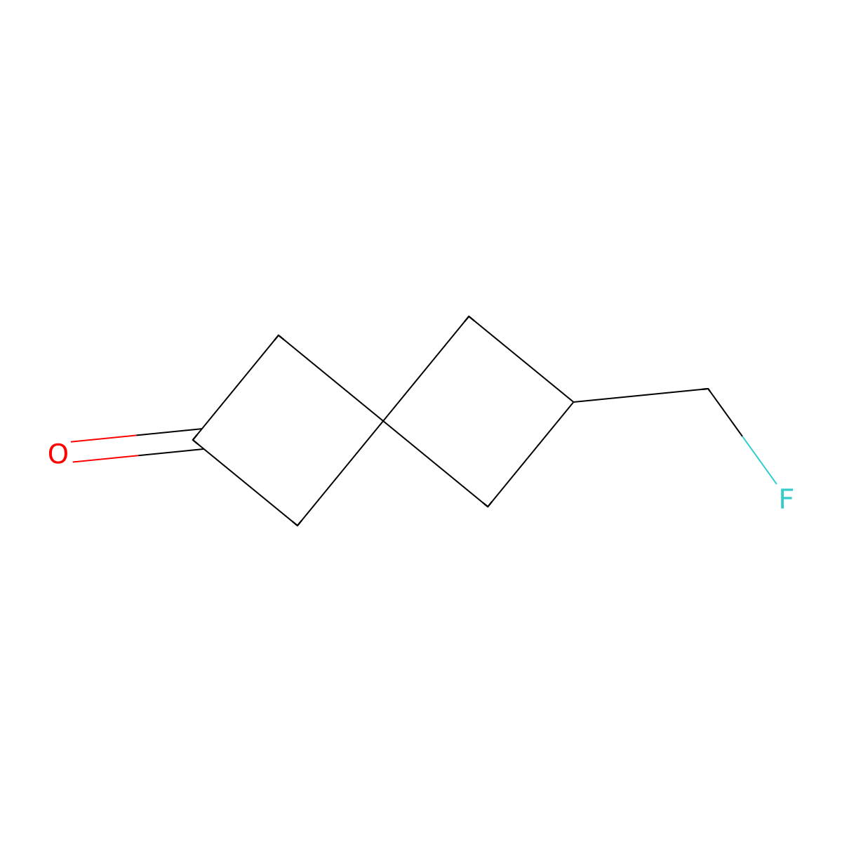 6-(Fluoromethyl)spiro[3.3]heptan-2-one molecular structure, CAS 2703780-88-3