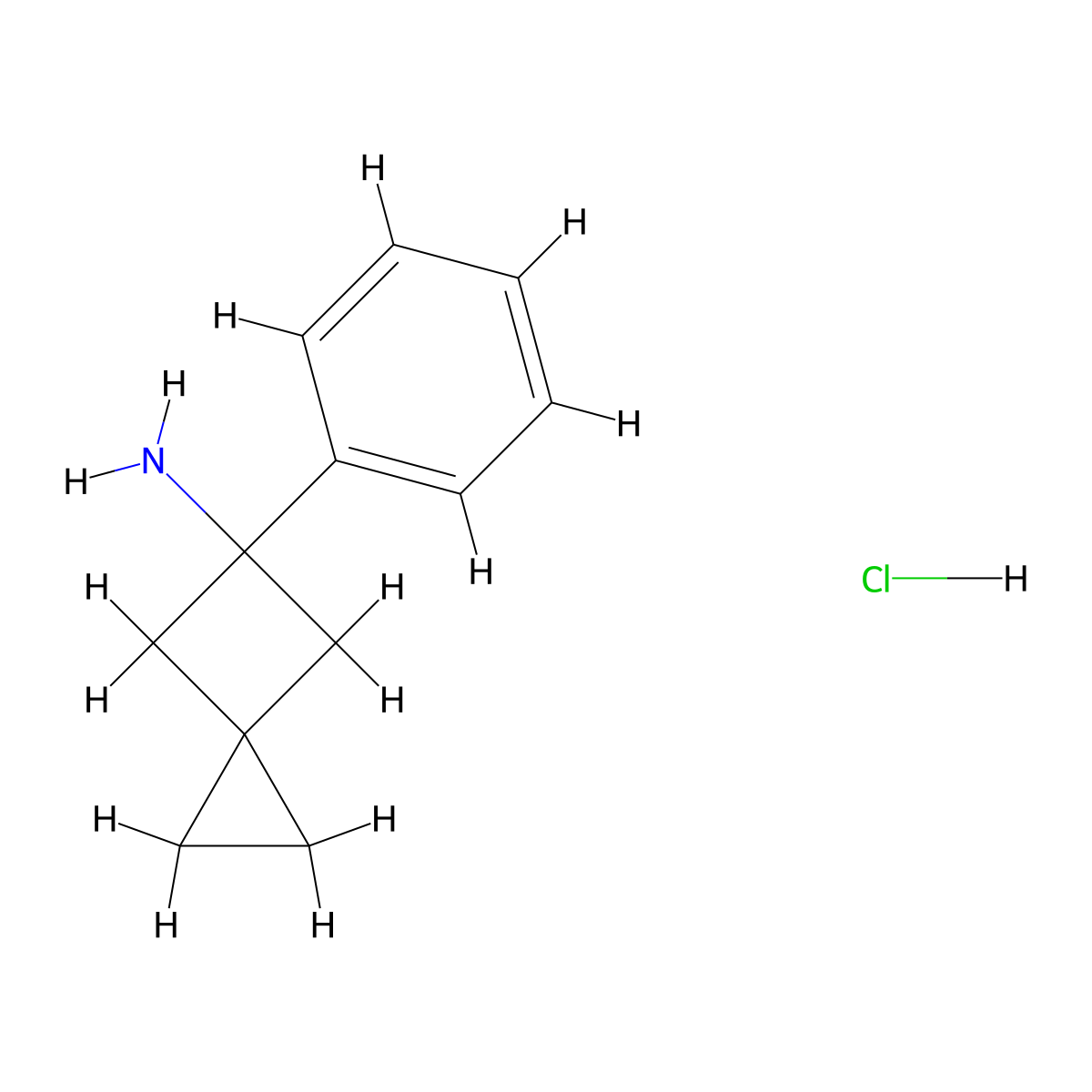 5-Phenylspiro[2.3]hexan-5-amine hydrochloride molecular structure, CAS 2703781-11-5