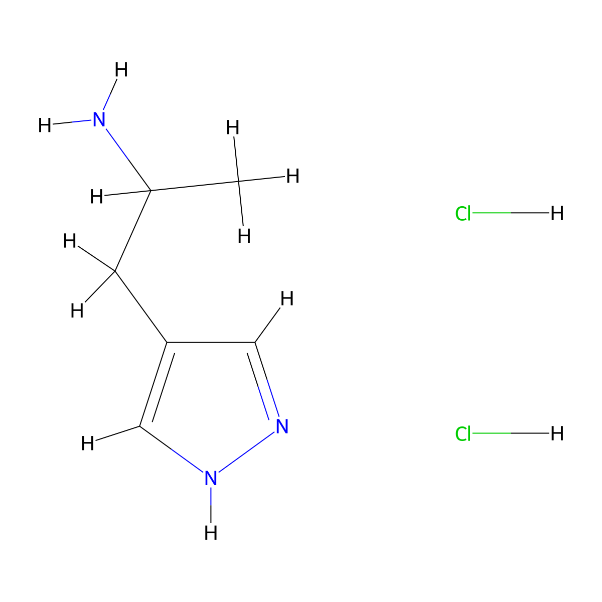 1-(1H-pyrazol-4-yl)propan-2-amine dihydrochloride molecular structure, CAS 2703781-59-1