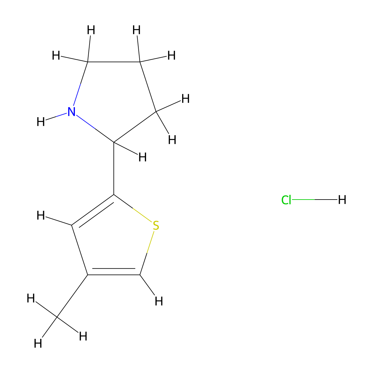 2-(4-Methylthiophen-2-yl)pyrrolidine hydrochloride molecular structure, CAS 2703781-79-5