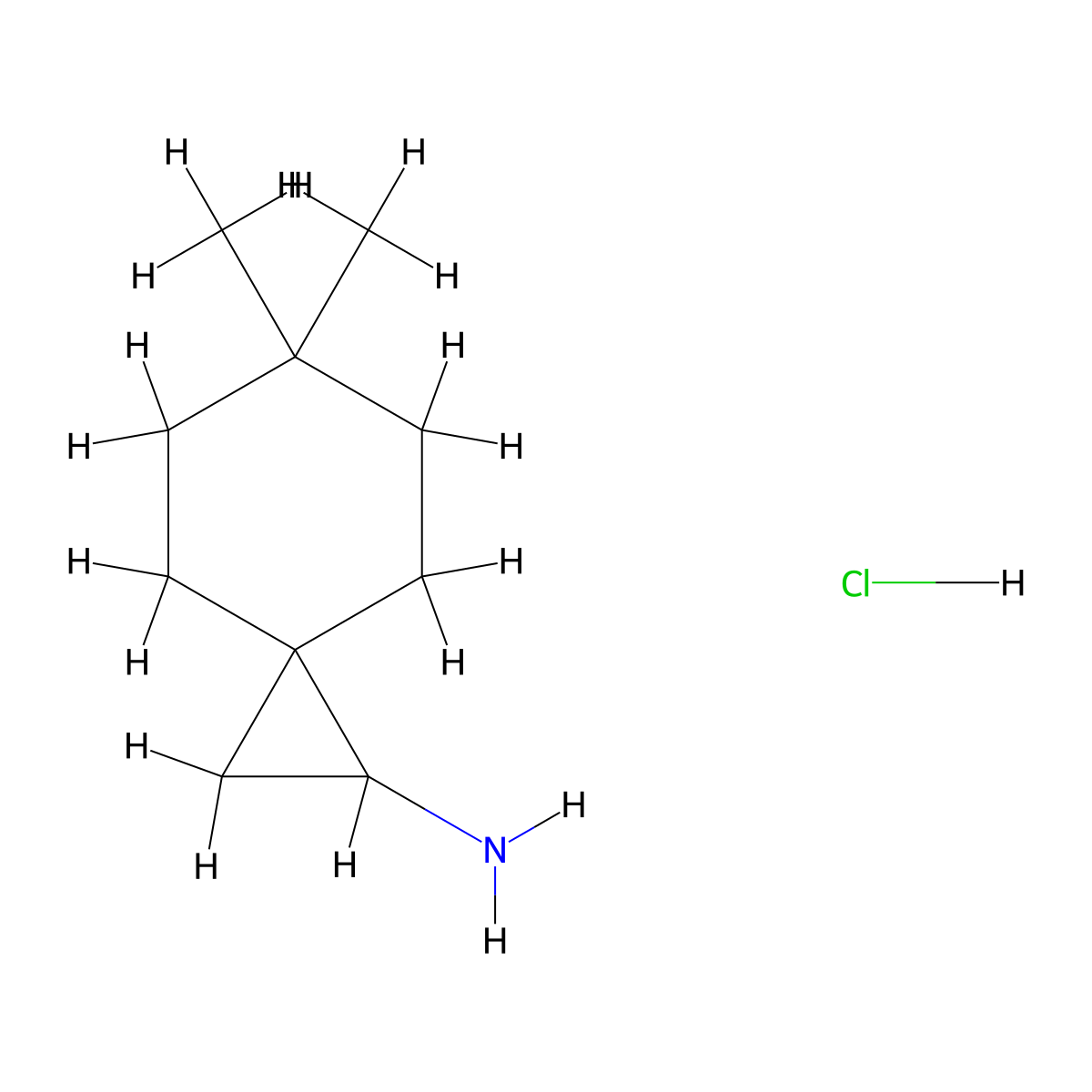 6,6-Dimethylspiro[2.5]octan-1-amine hydrochloride molecular structure, CAS 2703782-24-3