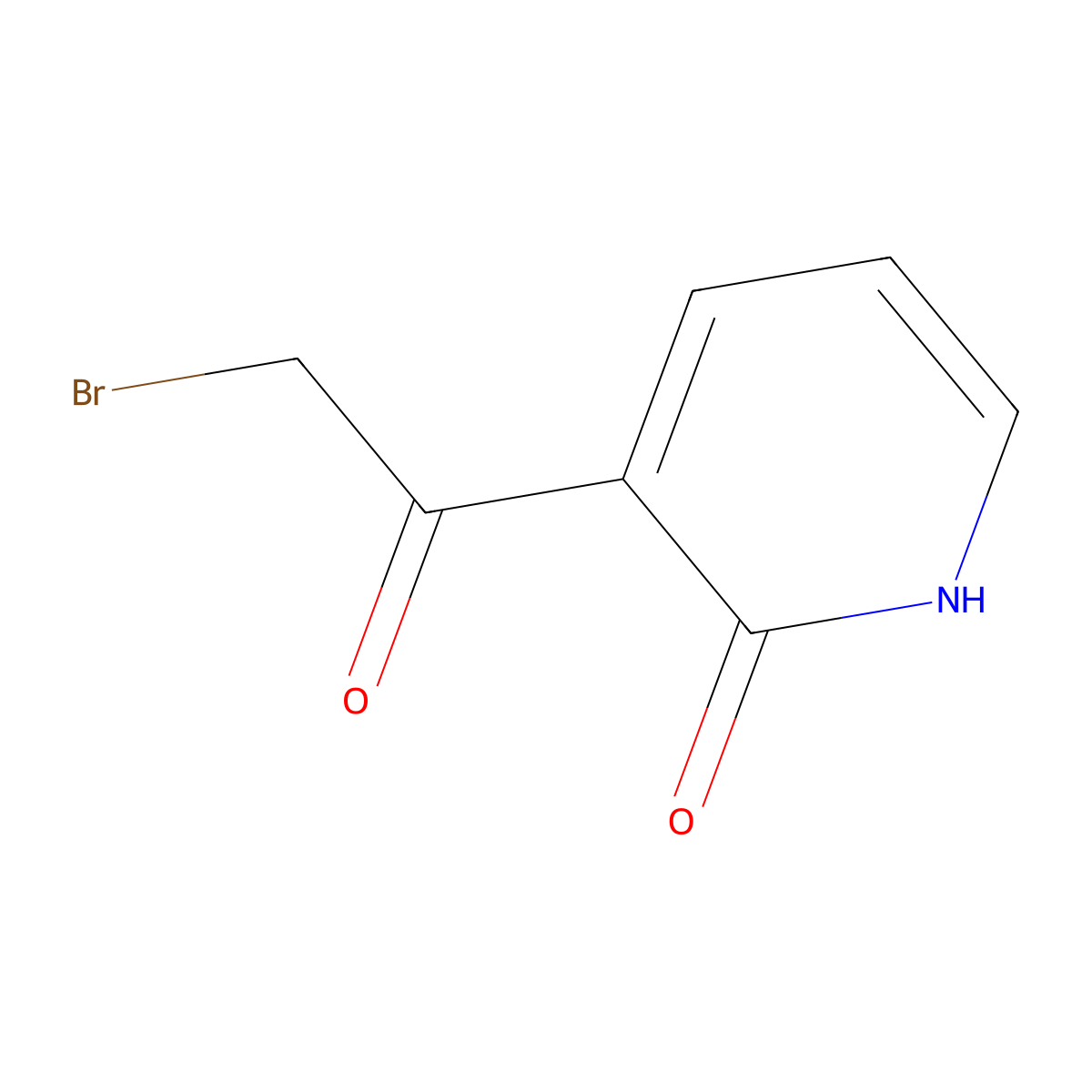 3-(Bromoacetyl)pyridin-2(1H)-one molecular structure, CAS 27038-46-6
