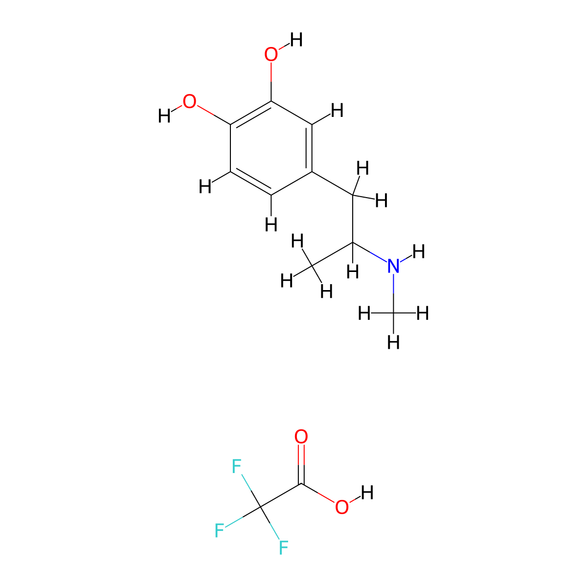 3,4-DHMA (trifluoroacetate salt) molecular structure, CAS 2704135-58-8