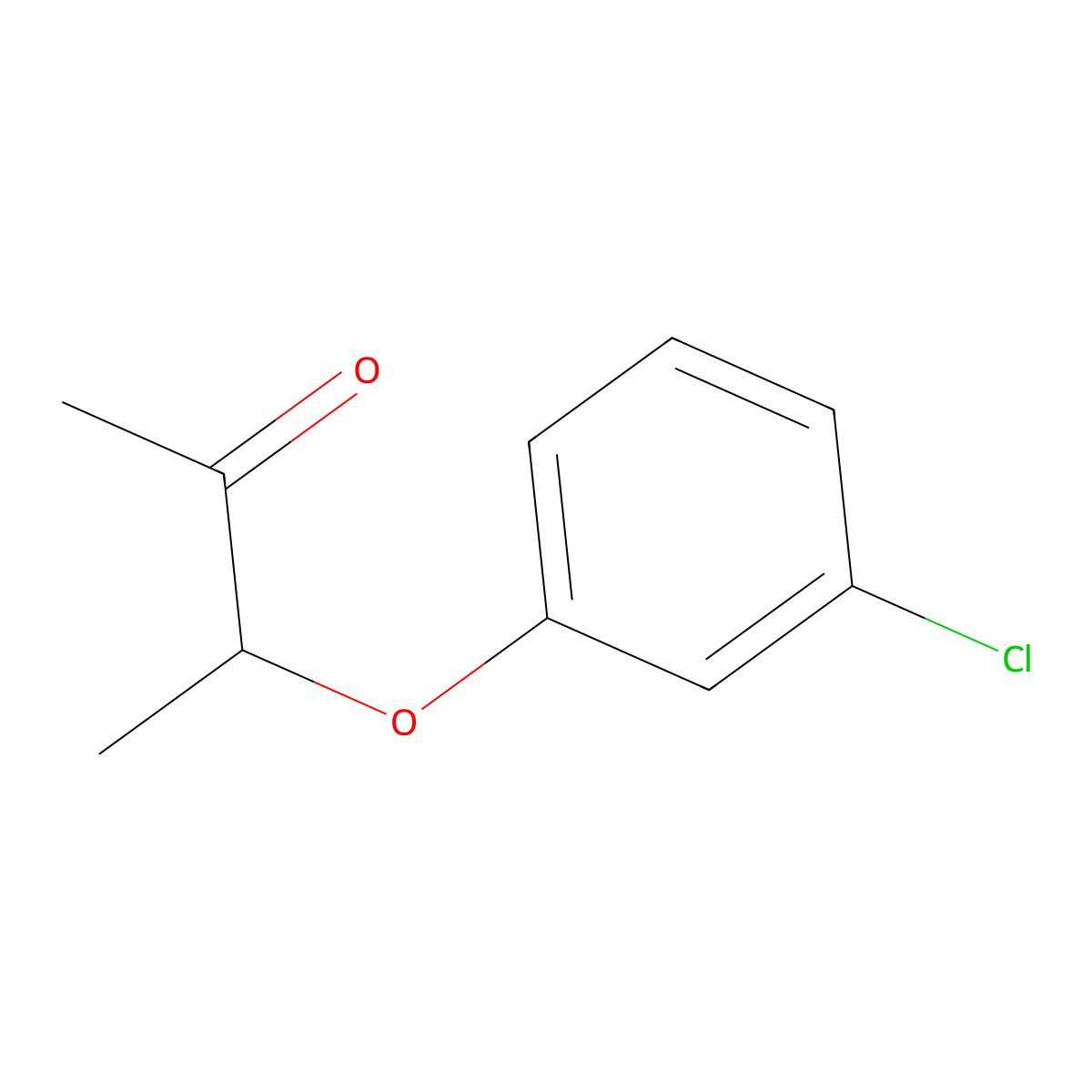 3-(3-Chlorophenoxy)-2-butanone molecular structure, CAS 27044-53-7