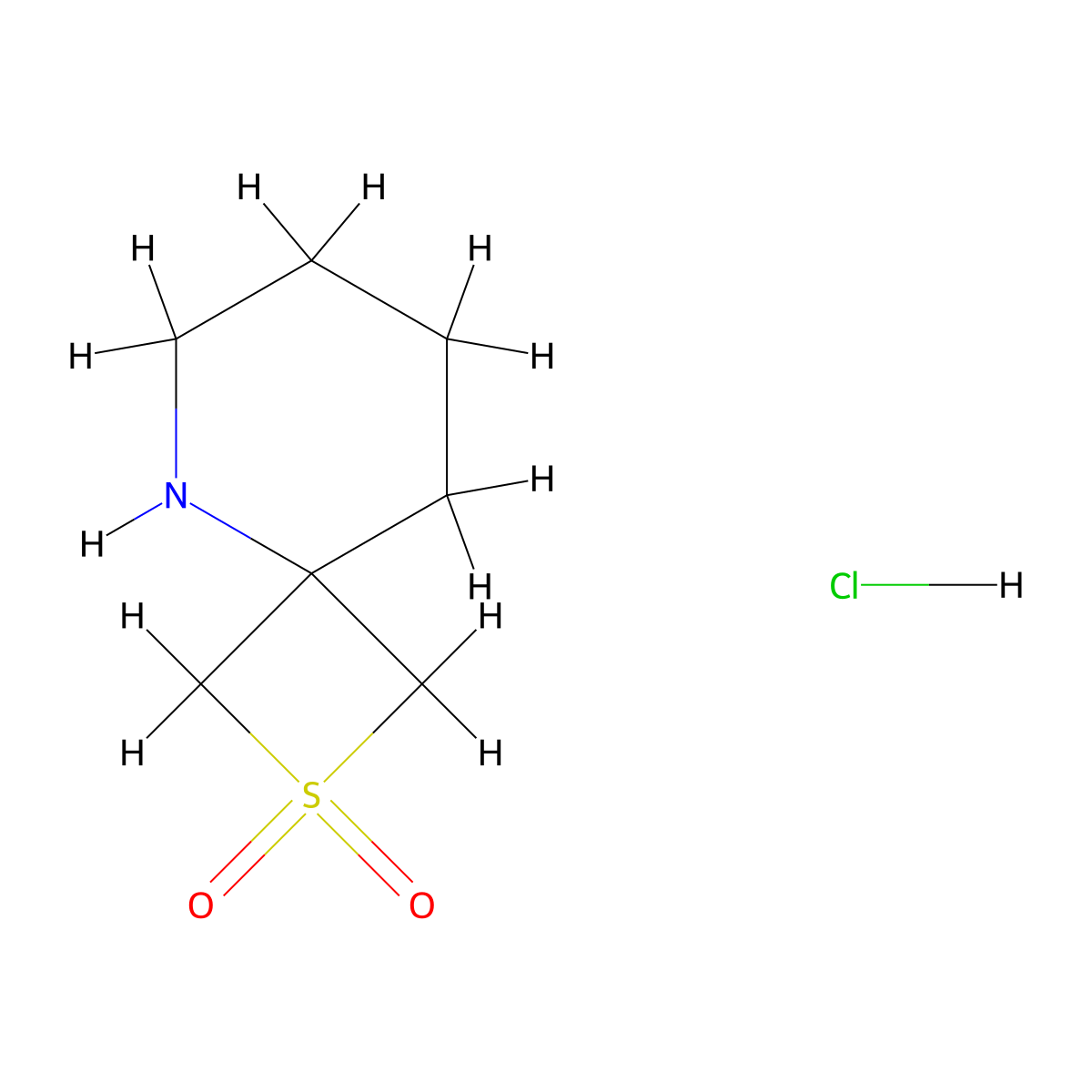 2lambda6-Thia-5-azaspiro[3.5]nonane-2,2-dione hydrochloride molecular structure, CAS 2704436-30-4