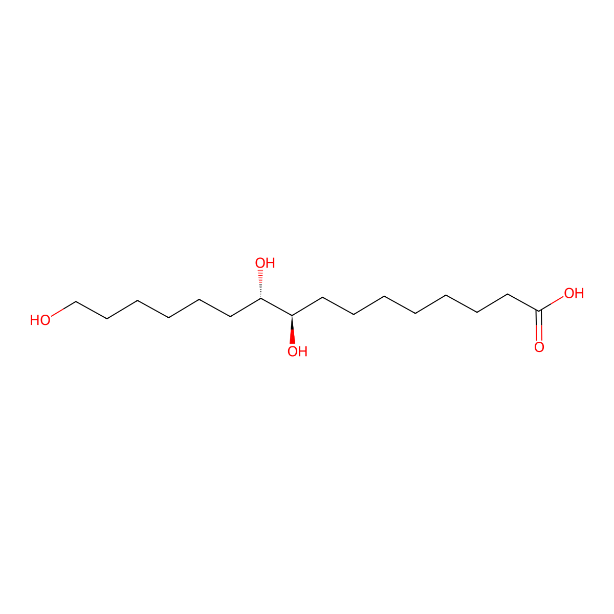 DL-erythro-Aleuritic acid molecular structure, CAS 2704612-84-8