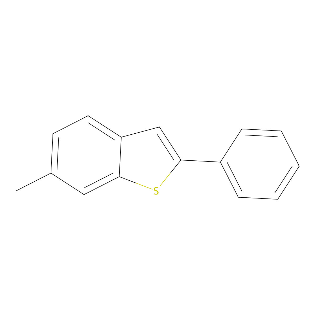 6-Methyl-2-phenylbenzo[b]thiophene molecular structure, CAS 27047-29-6