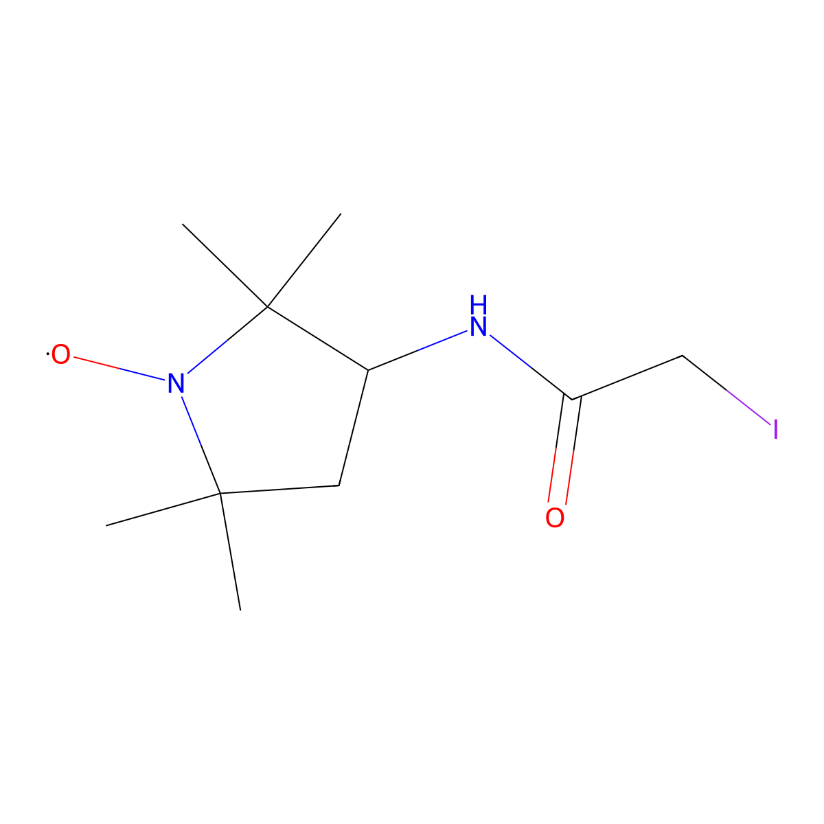 3-(2-Iodoacetamido)-2,2,5,5-tetramethyl-1-pyrrolidinyloxyl molecular structure, CAS 27048-01-7