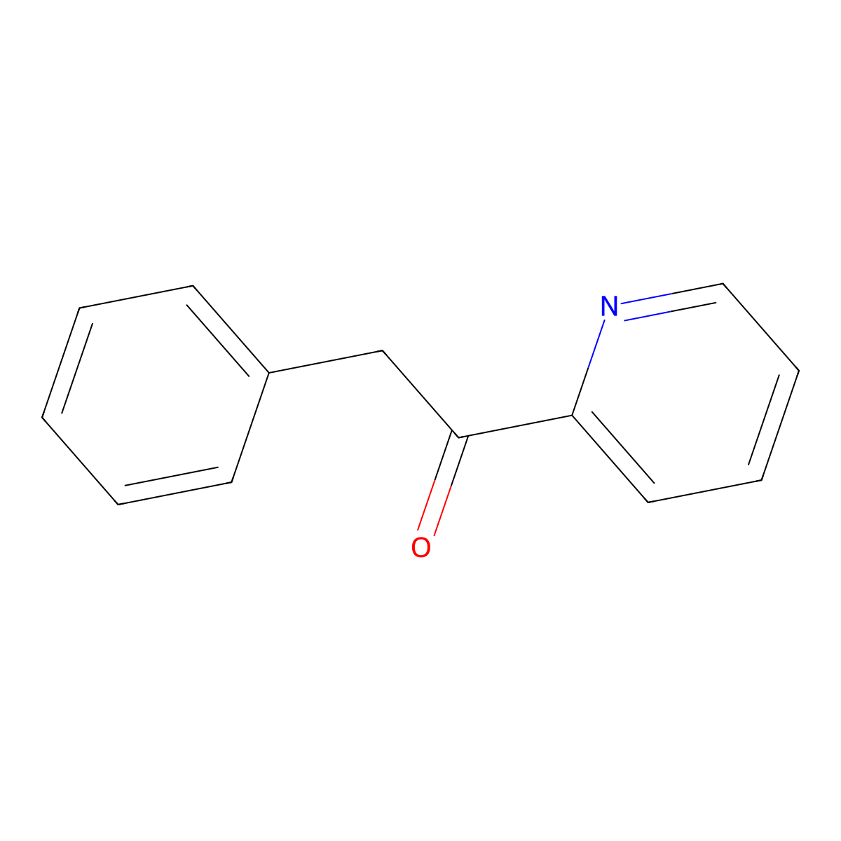 2-Phenyl-1-(pyridin-2-yl)ethan-1-one molecular structure, CAS 27049-45-2