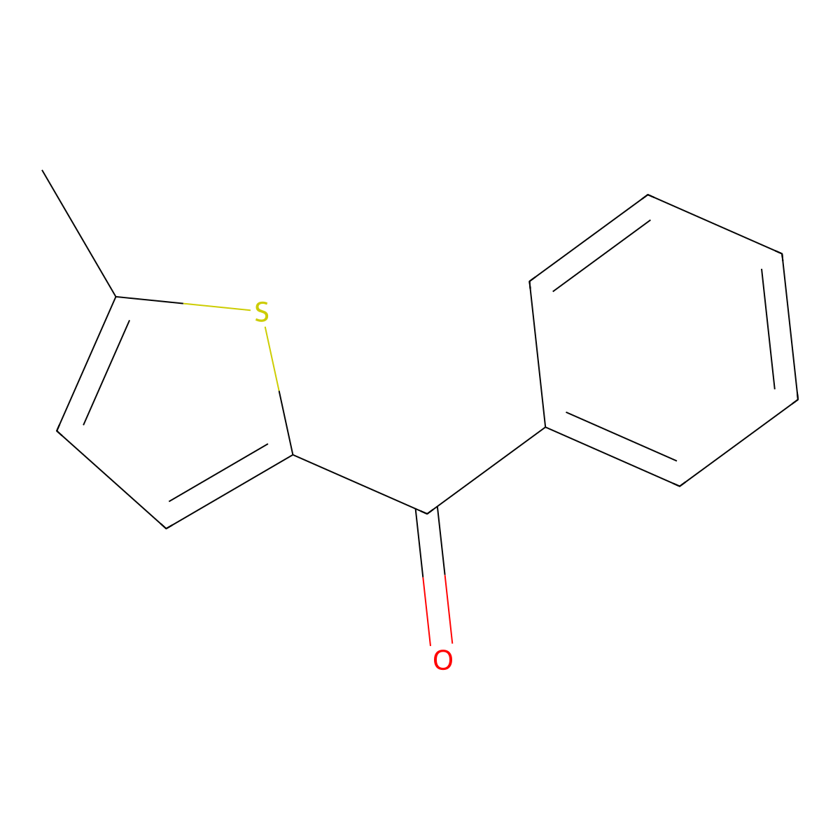 (5-Methylthiophen-2-yl)(phenyl)methanone molecular structure, CAS 27049-94-1