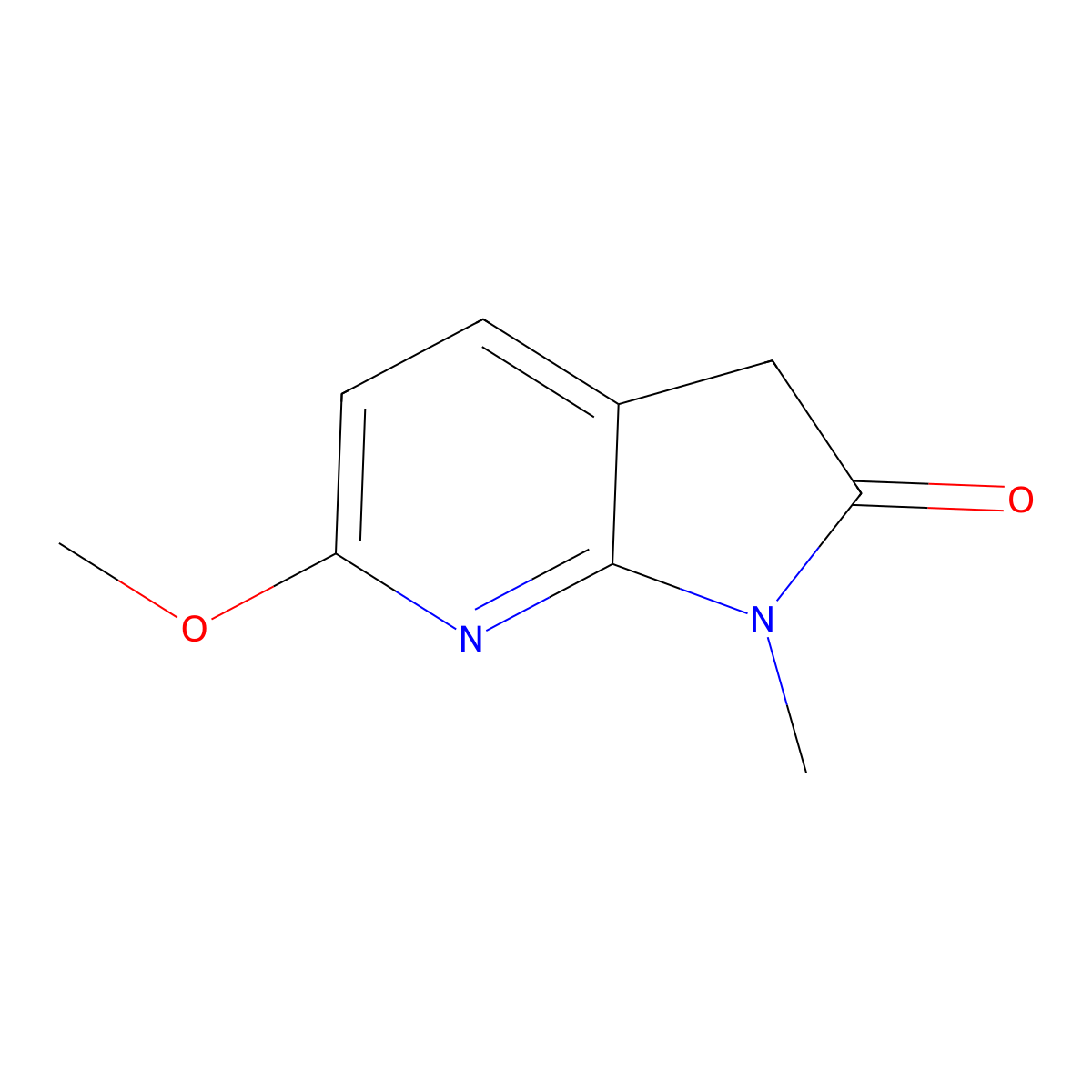 6-methoxy-1-methyl-3H-pyrrolo[2,3-b]pyridin-2-one molecular structure, CAS 2704950-91-2