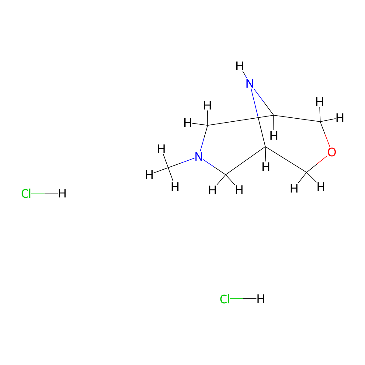 7-Methyl-3-oxa-7,9-diazabicyclo[3.3.1]nonane dihydrochloride molecular structure, CAS 2705077-38-7