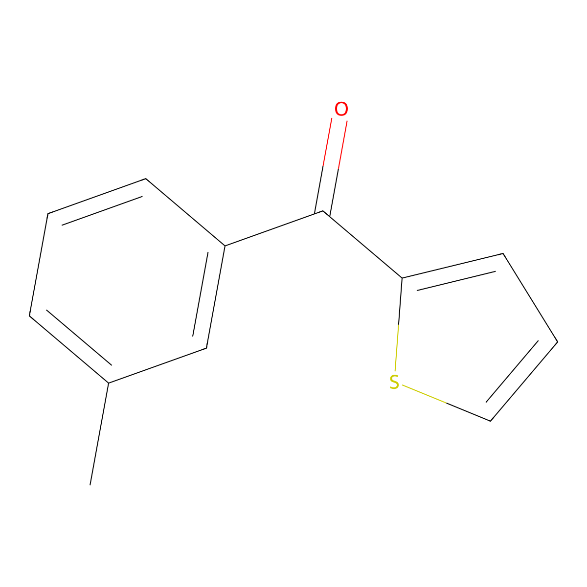 Thiophen-2-yl(m-tolyl)methanone molecular structure, CAS 27051-35-0