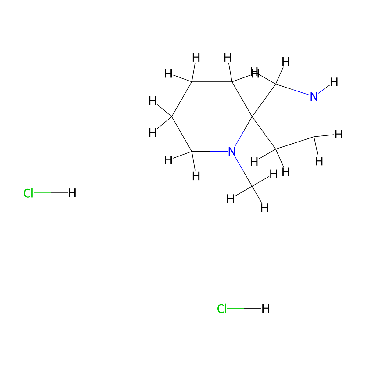 6-Methyl-2,6-diazaspiro[4.5]decane dihydrochloride molecular structure, CAS 2705211-40-9