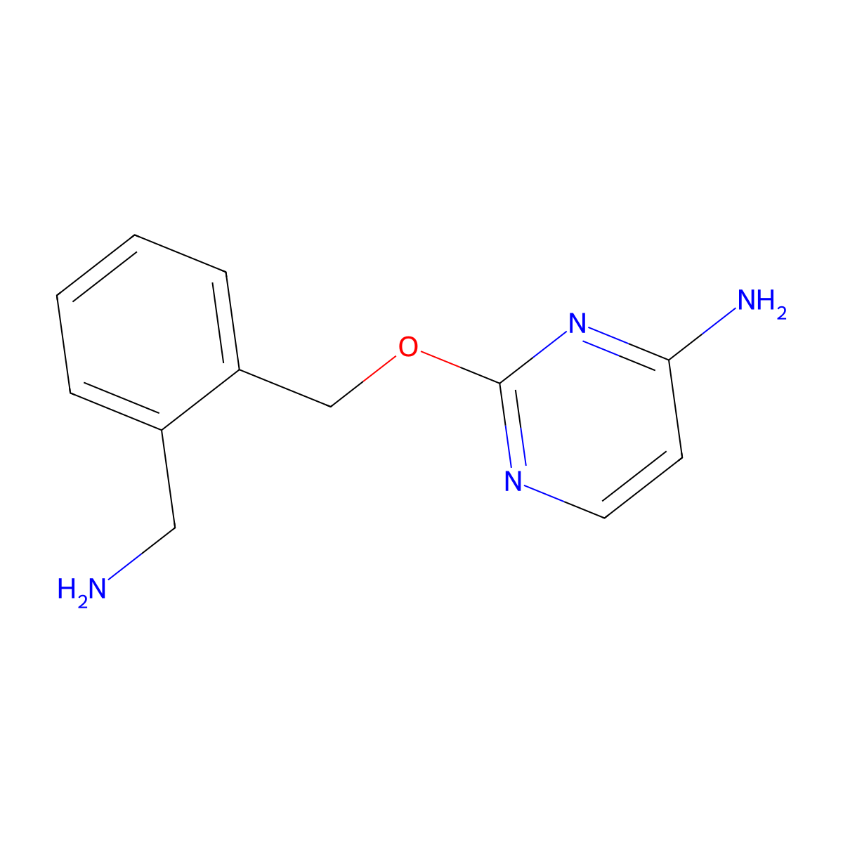 2-((2-(Aminomethyl)benzyl)oxy)pyrimidin-4-amine molecular structure, CAS 2705265-60-5