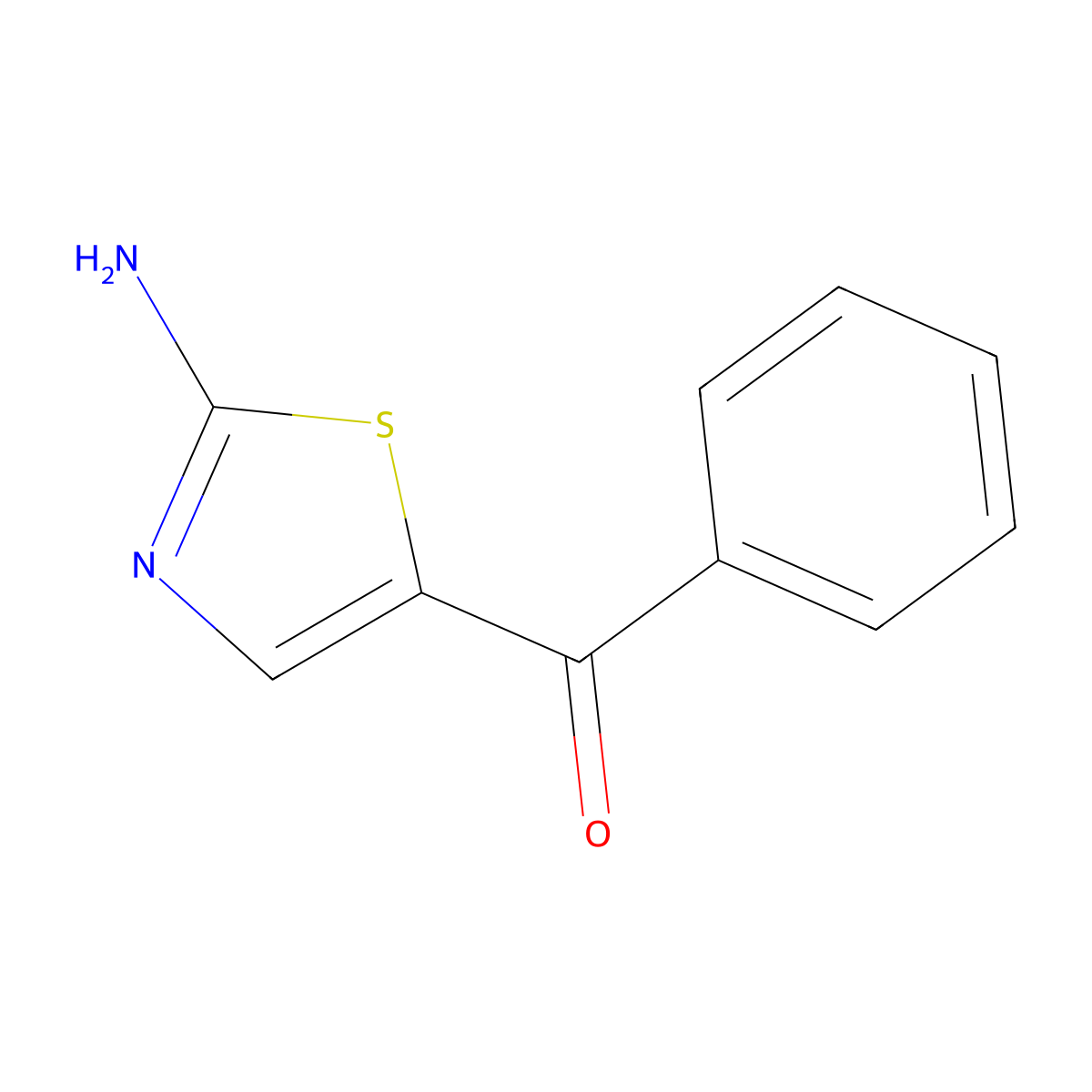(2-Amino-thiazol-5-yl)phenylmethanone molecular structure, CAS 27053-21-0