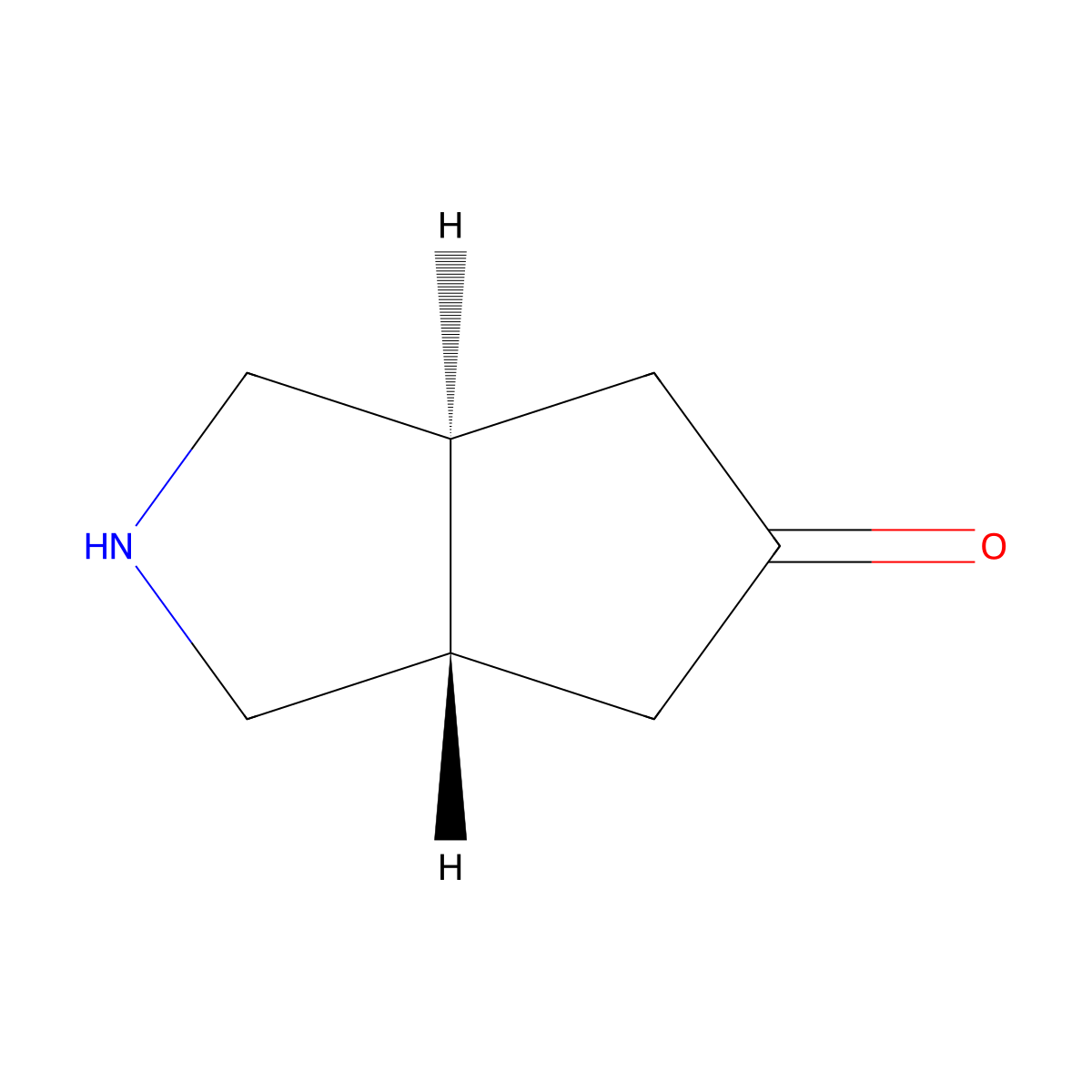 rac-(3aR,6aR)-octahydrocyclopenta[c]pyrrol-5-one molecular structure, CAS 2705319-36-2