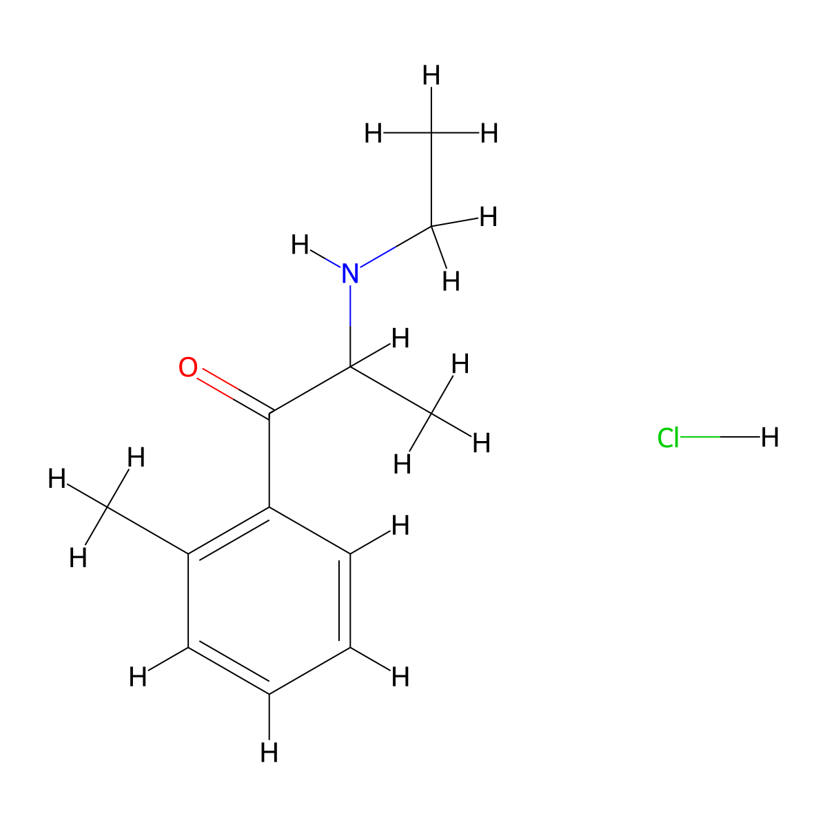2-(Ethylamino)-1-(o-tolyl)propan-1-one,monohydrochloride molecular structure, CAS 2705355-07-1