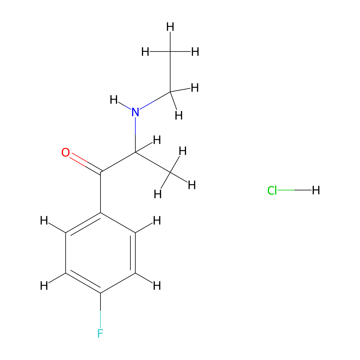 4-Fluoroethcathinone (hydrochloride) molecular structure, CAS 2705473-25-0