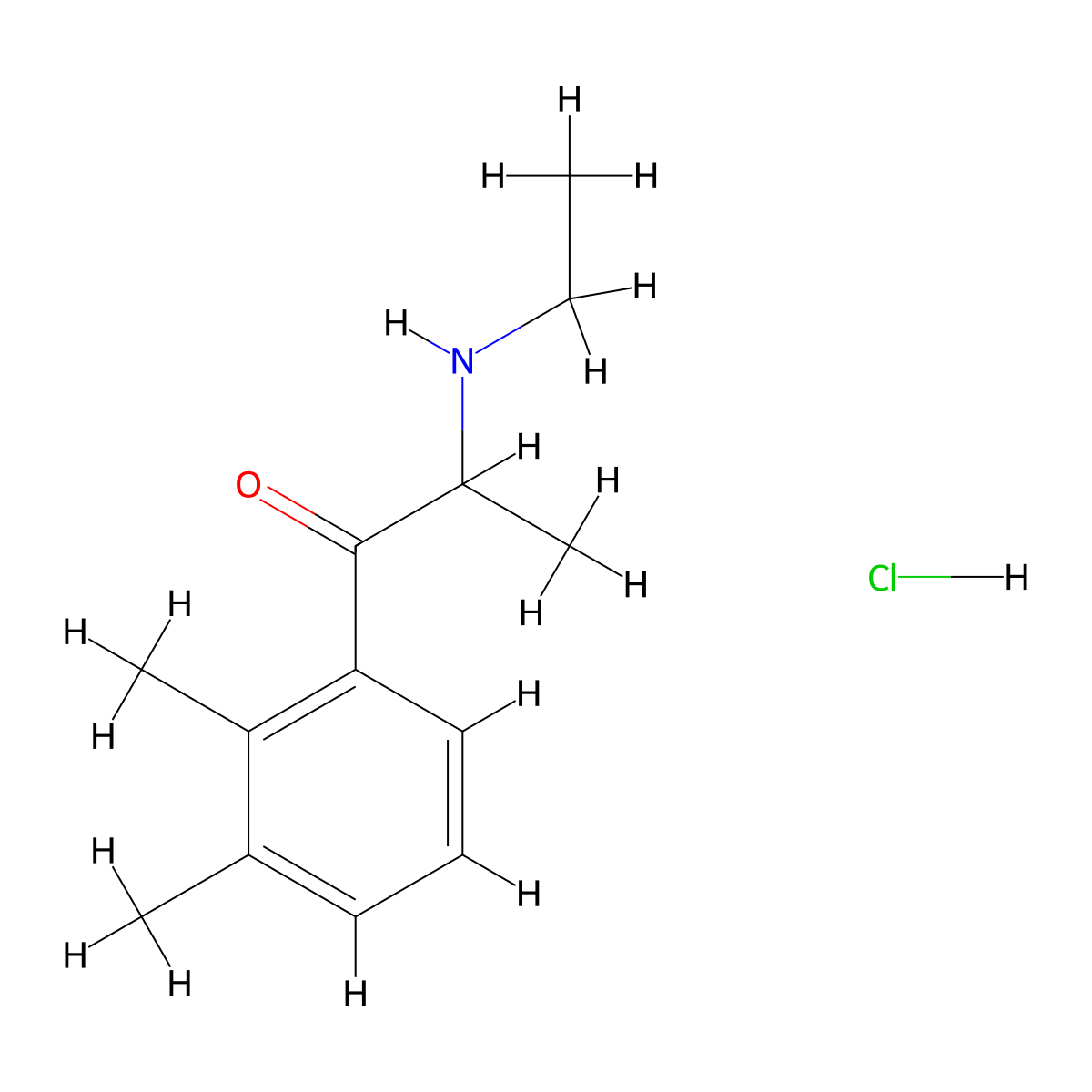 2,3-Dimethylethcathinone (hydrochloride) molecular structure, CAS 2705531-06-0
