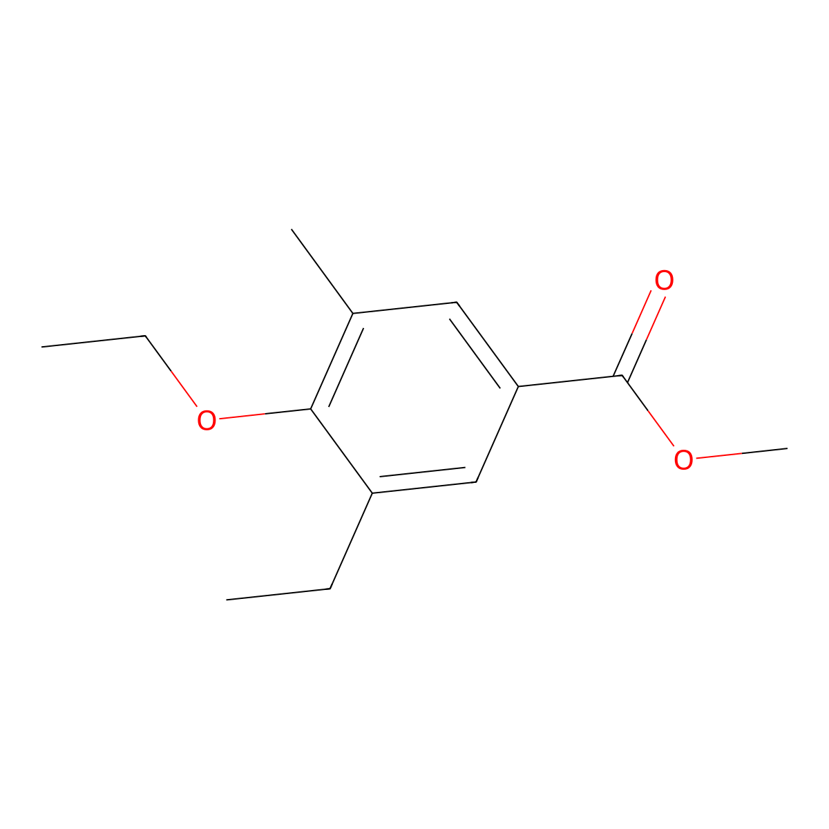 Methyl 4-ethoxy-3-ethyl-5-methylbenzoate molecular structure, CAS 2705621-92-5