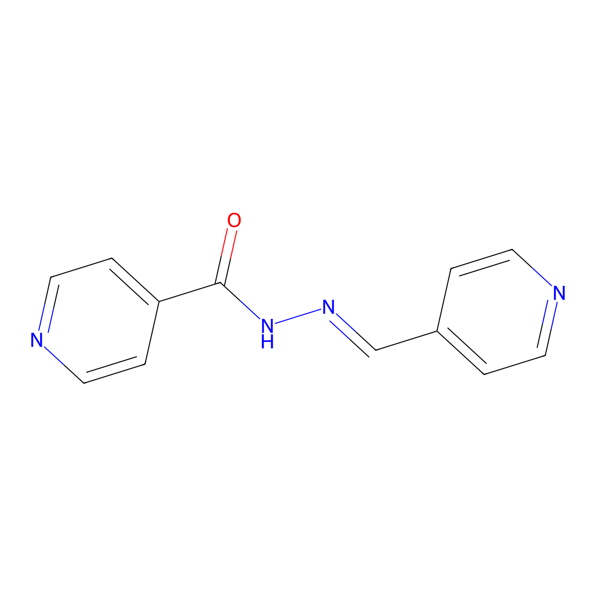 4-Pyridinecarboxaldehyde isonicotinoyl hydrazone molecular structure, CAS 270576-29-9