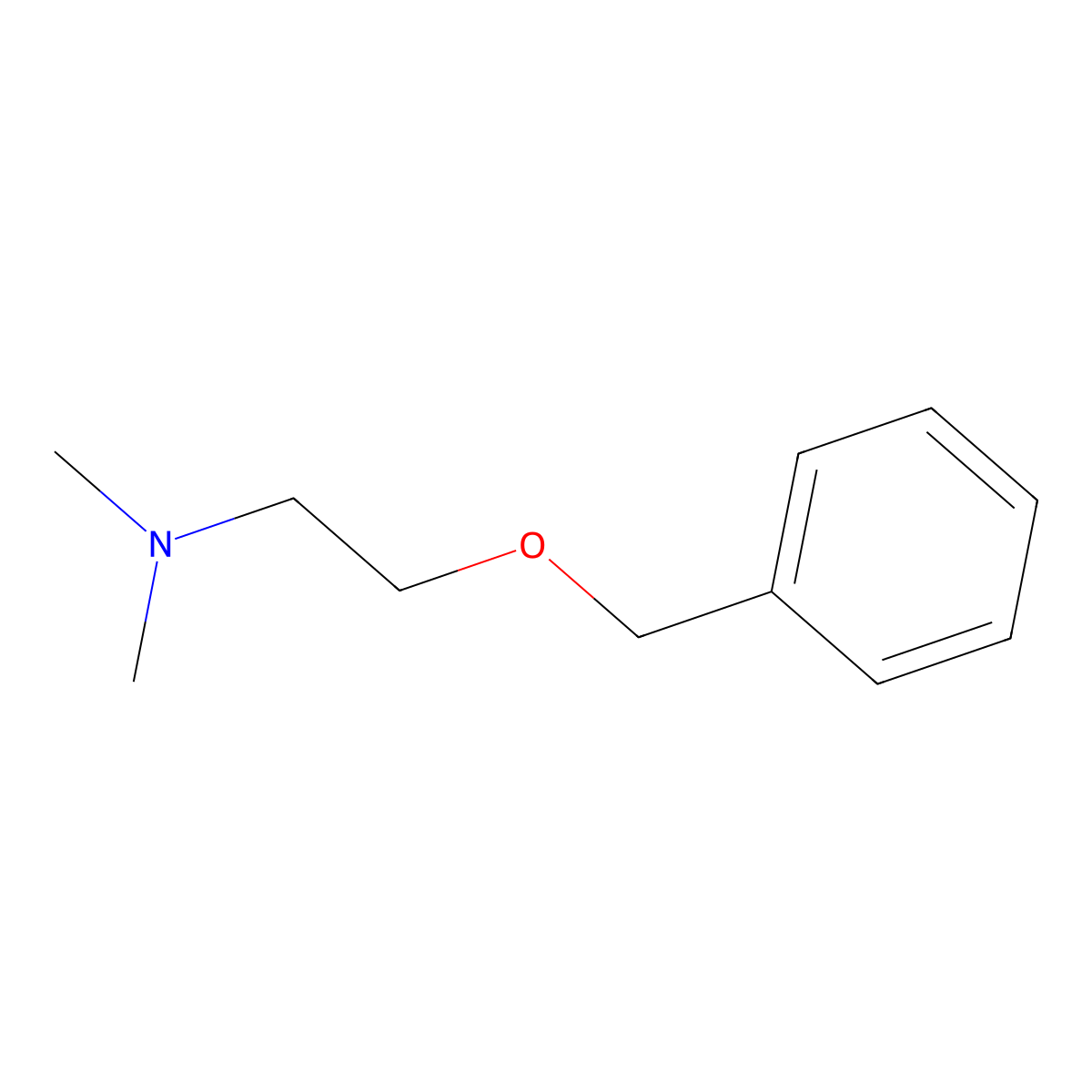 Ethylamine, 2-(benzyloxy)-N,N-dimethyl- molecular structure, CAS 27058-12-4