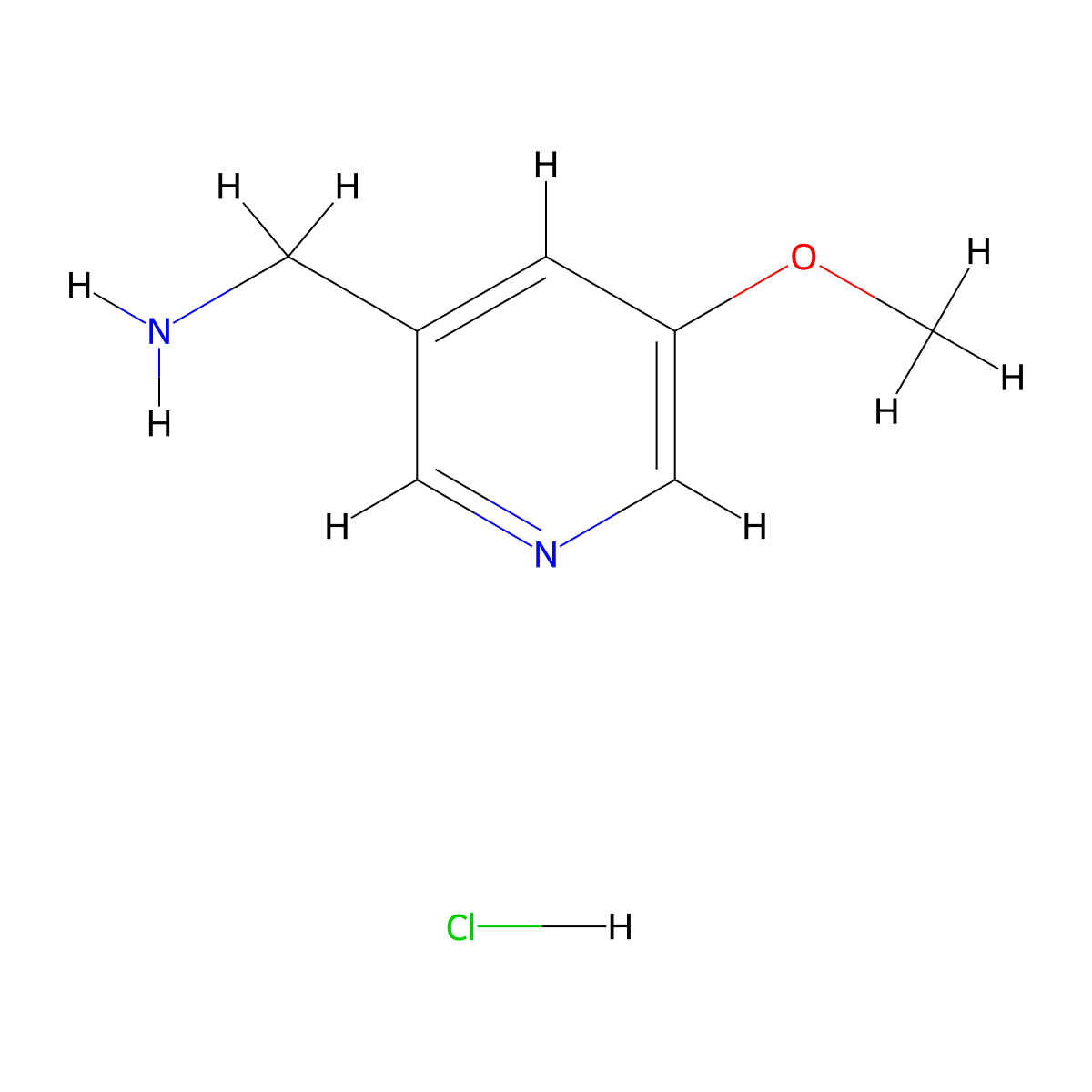 1-(5-Methoxypyridin-3-yl)methanamine hydrochloride molecular structure, CAS 2705999-22-8