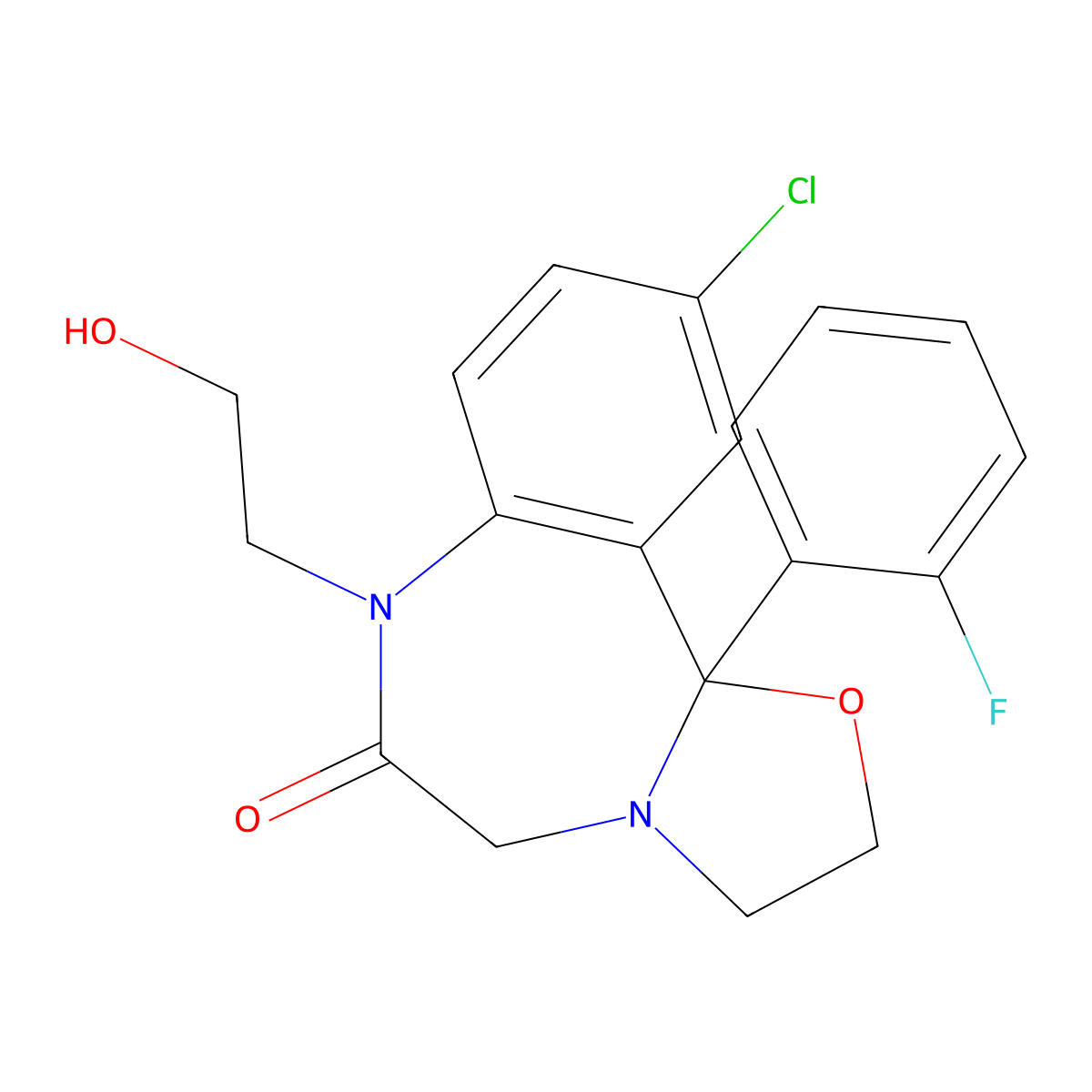 Flutazolam molecular structure, CAS 27060-91-9