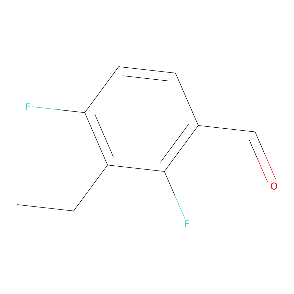 3-Ethyl-2,4-difluorobenzaldehyde molecular structure, CAS 2706031-95-8