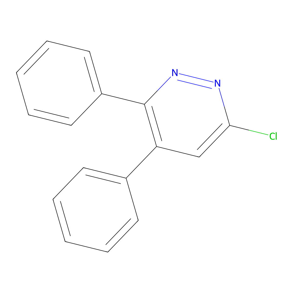 6-Chloro-3,4-diphenylpyridazine molecular structure, CAS 27062-58-4