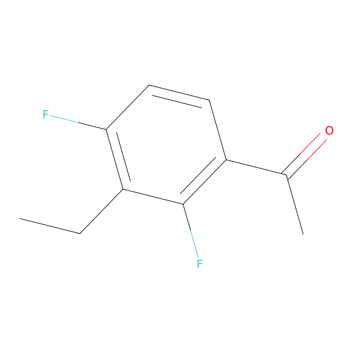 1-(3-Ethyl-2,4-difluorophenyl)ethanone molecular structure, CAS 2706244-82-6