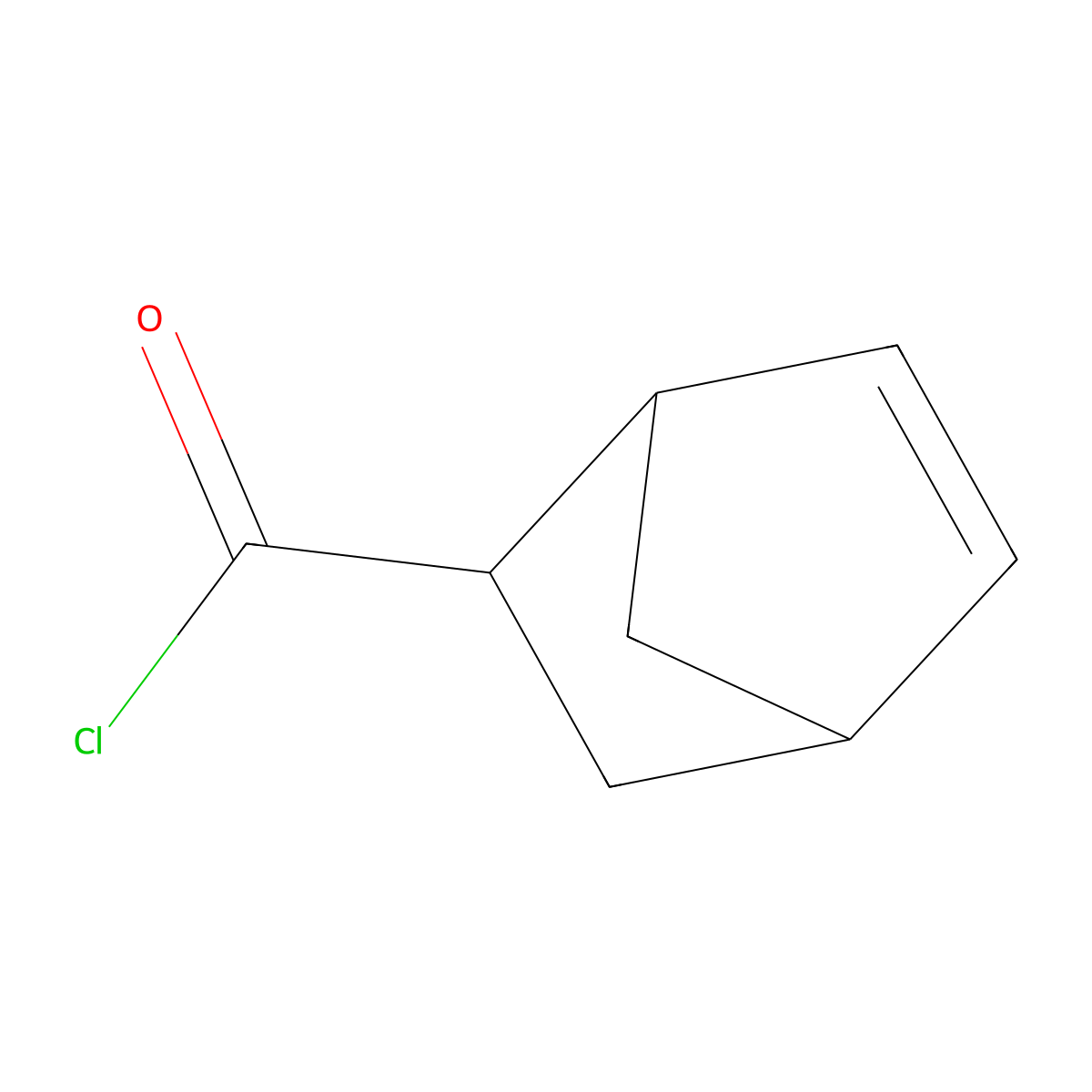 Bicyclo(2.2.1)hept-5-ene-2-carbonyl chloride molecular structure, CAS 27063-48-5