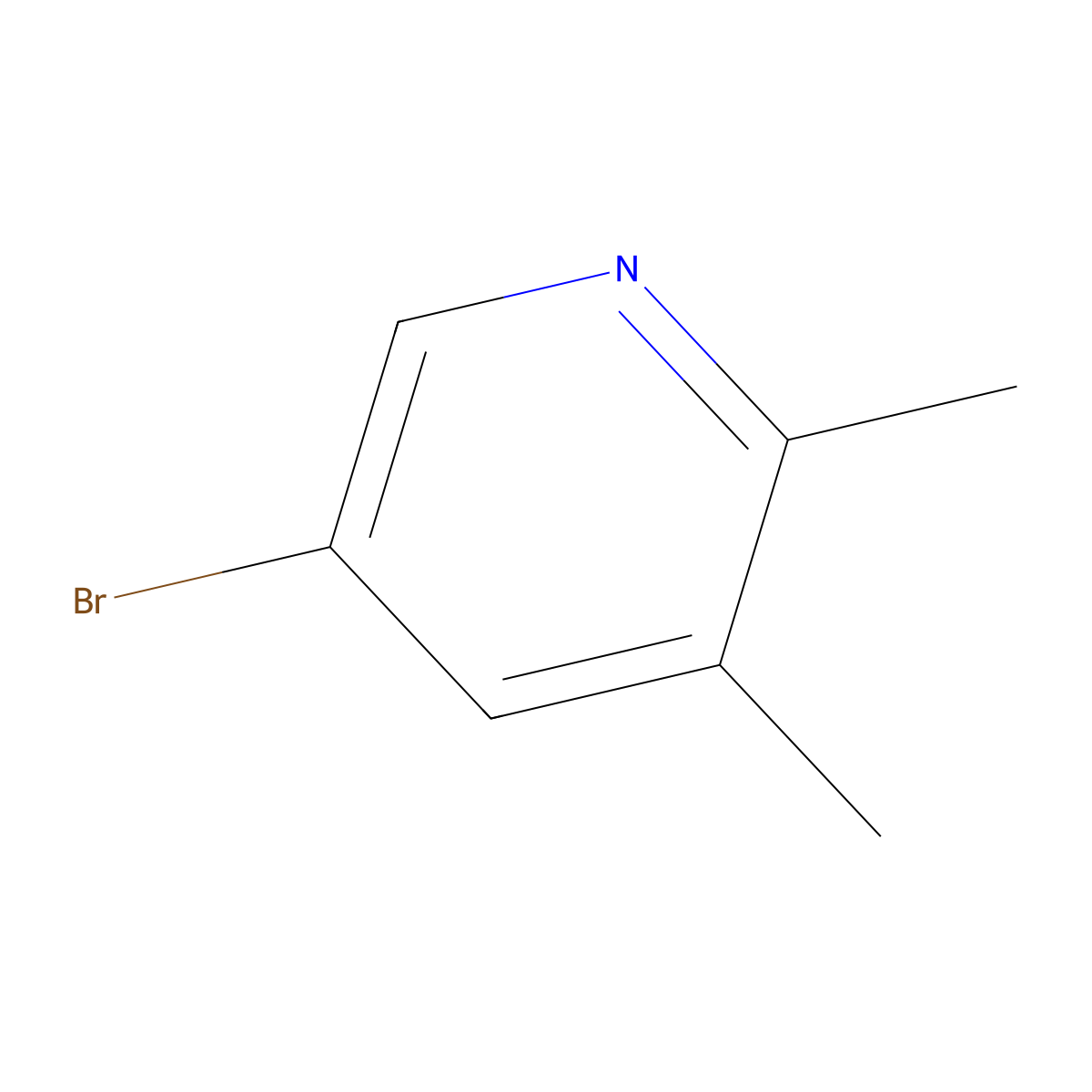 5-Bromo-2,3-dimethylpyridine molecular structure, CAS 27063-90-7