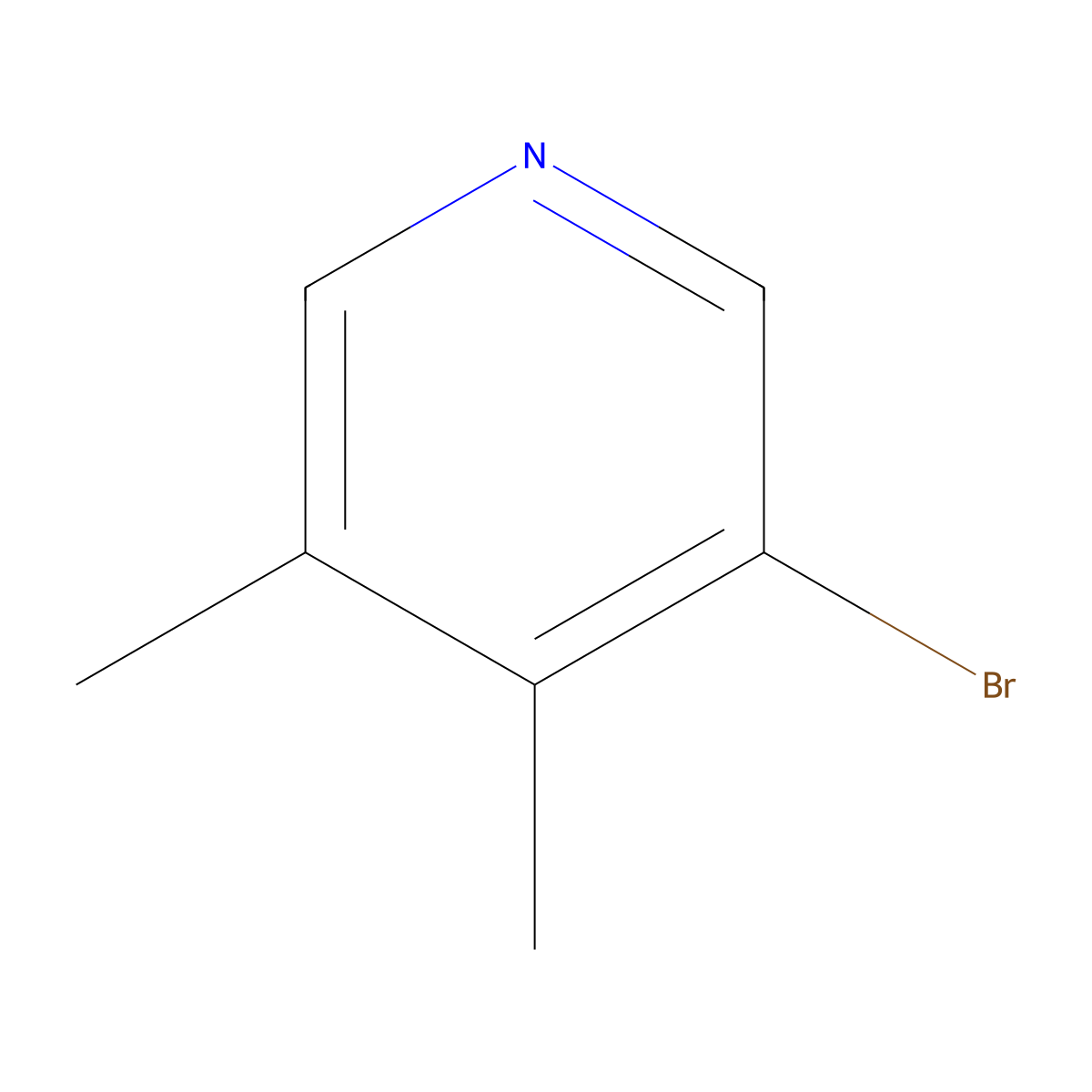 3-Bromo-4,5-dimethylpyridine molecular structure, CAS 27063-98-5