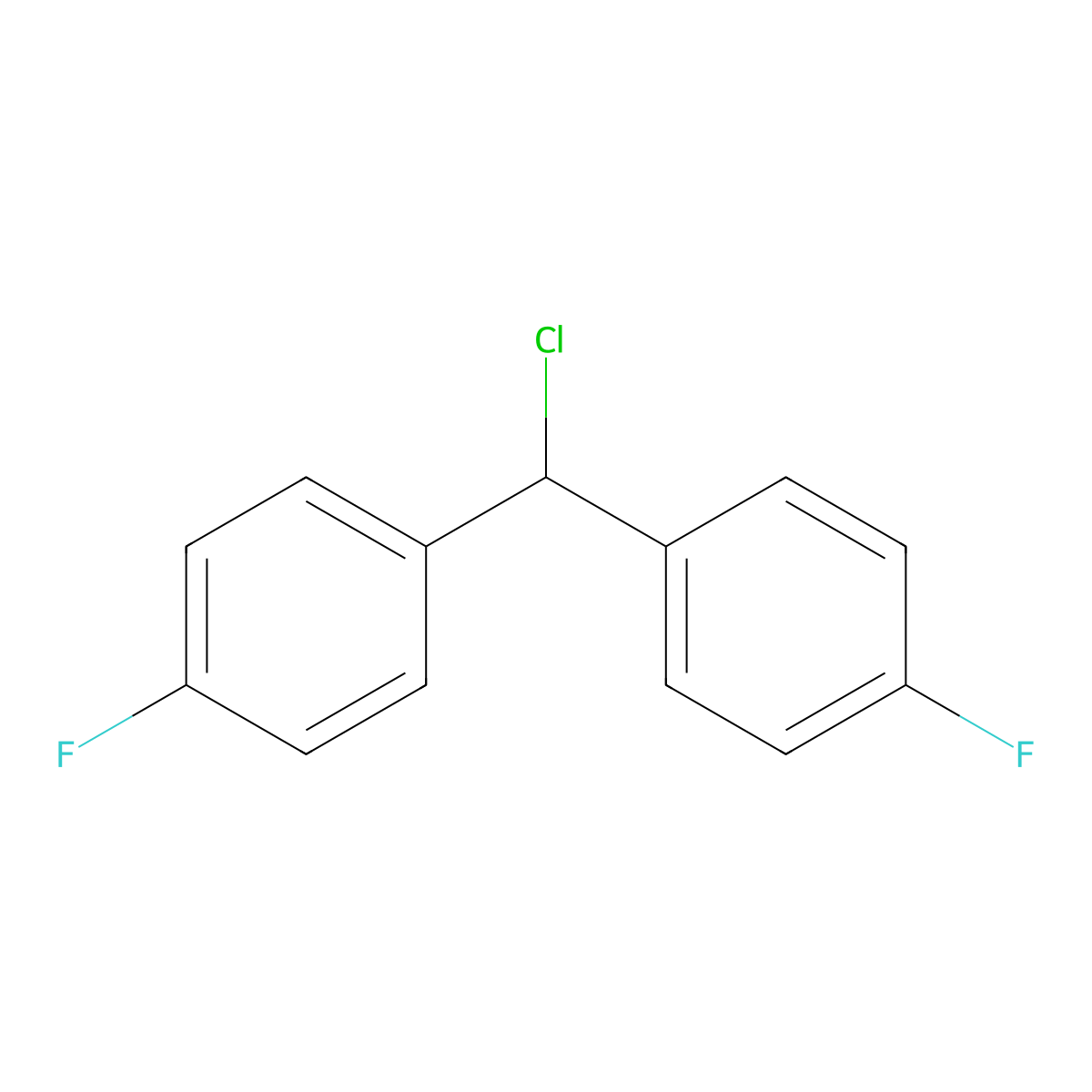 1,1'-(Chloromethylene)bis(4-fluorobenzene) molecular structure, CAS 27064-94-4