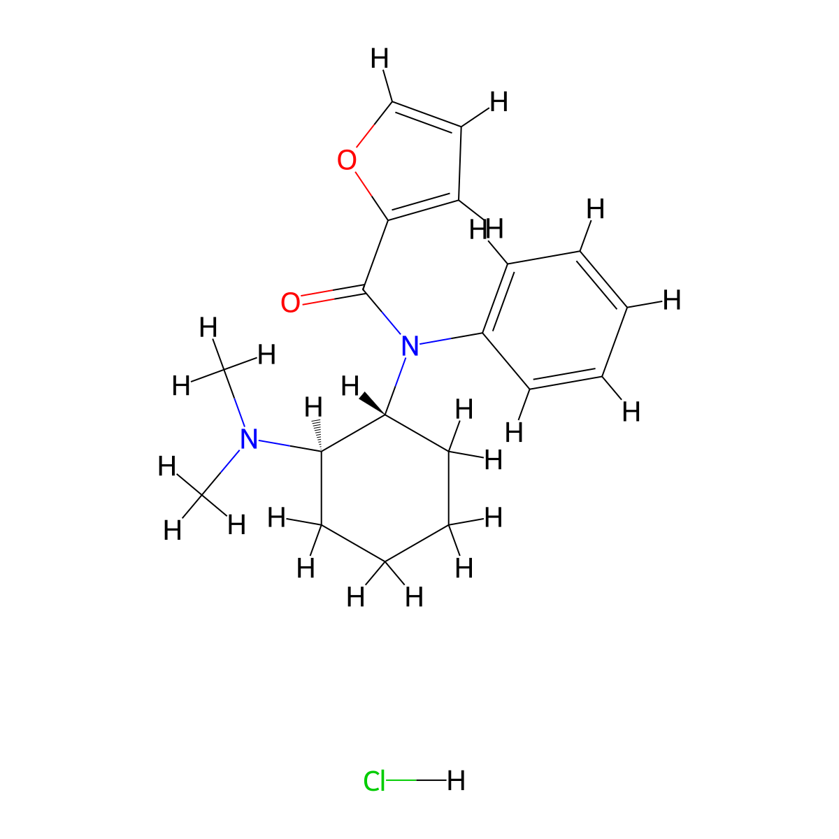 Furanyl UF-17 (hydrochloride) molecular structure, CAS 2706404-03-5