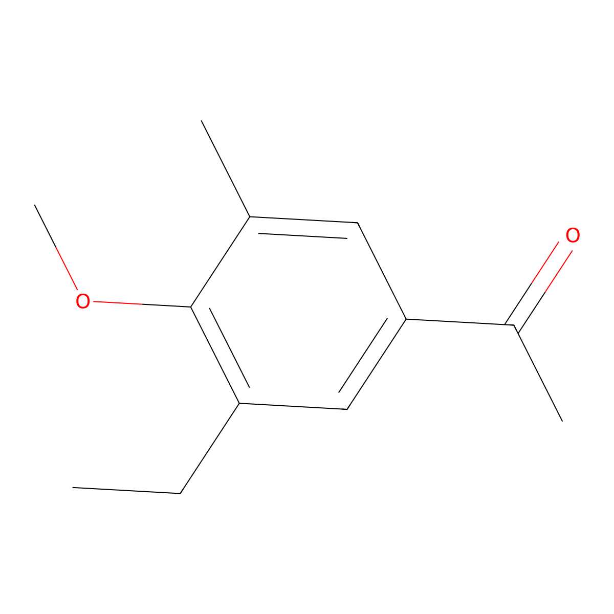 1-(3-Ethyl-4-methoxy-5-methylphenyl)ethanone molecular structure, CAS 2706439-54-3