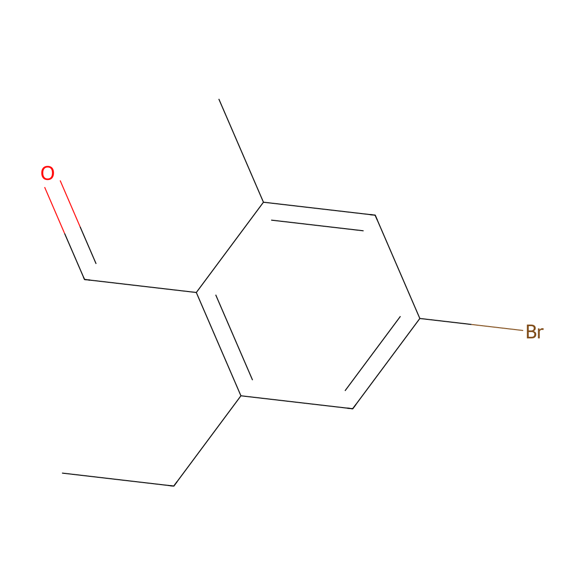 4-Bromo-2-ethyl-6-methylbenzaldehyde molecular structure, CAS 2706490-14-2