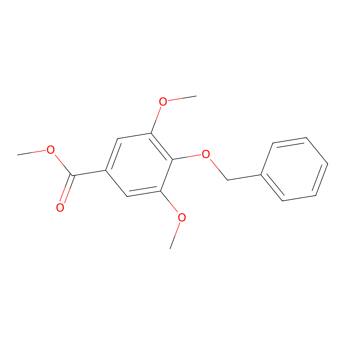Methyl 4-(benzyloxy)-3,5-dimethoxybenzoate molecular structure, CAS 27065-65-2