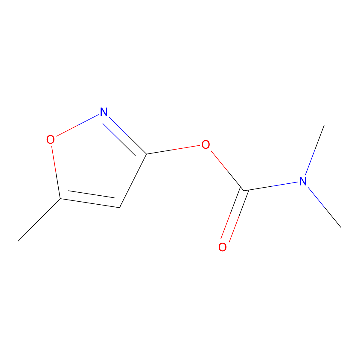 5-Methylisoxazol-3-yl dimethylcarbamate molecular structure, CAS 27066-53-1