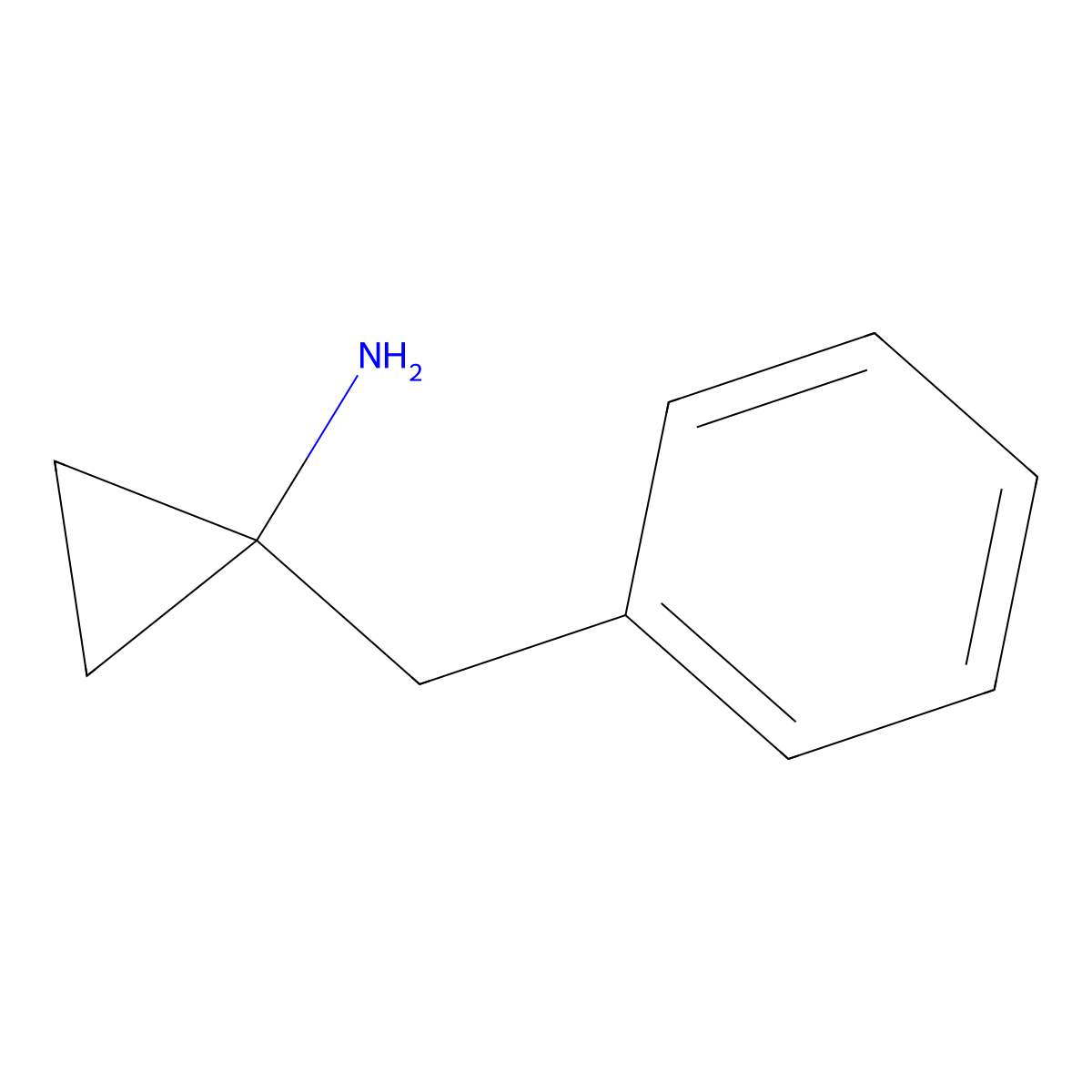 1-Benzylcyclopropylamine molecular structure, CAS 27067-03-4