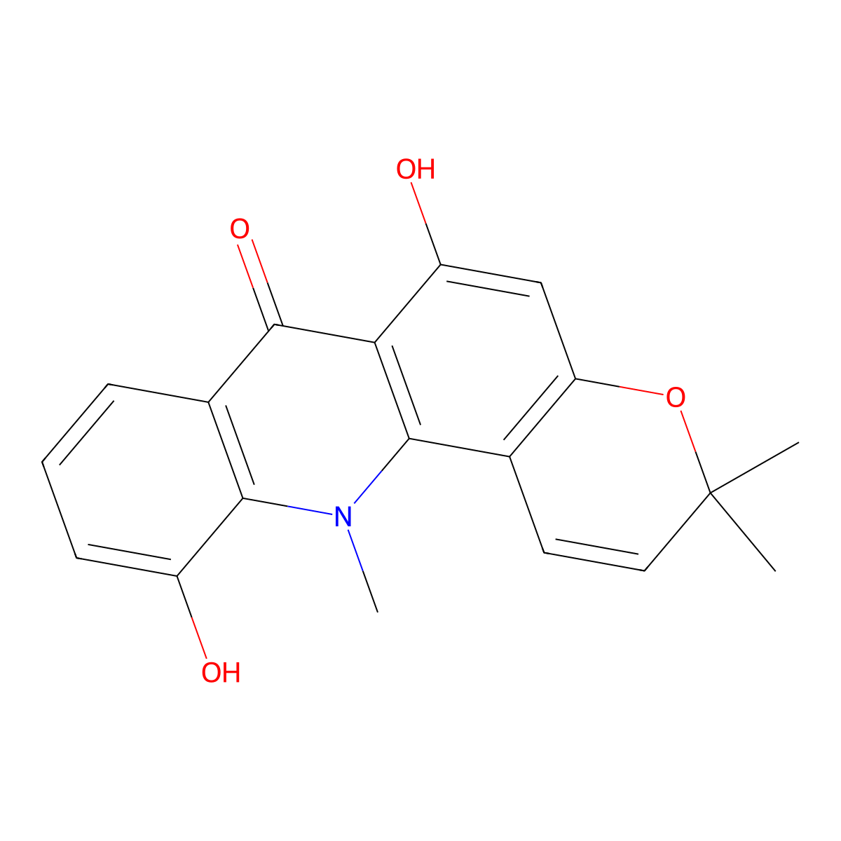 11-Hydroxynoracronycine molecular structure, CAS 27067-70-5
