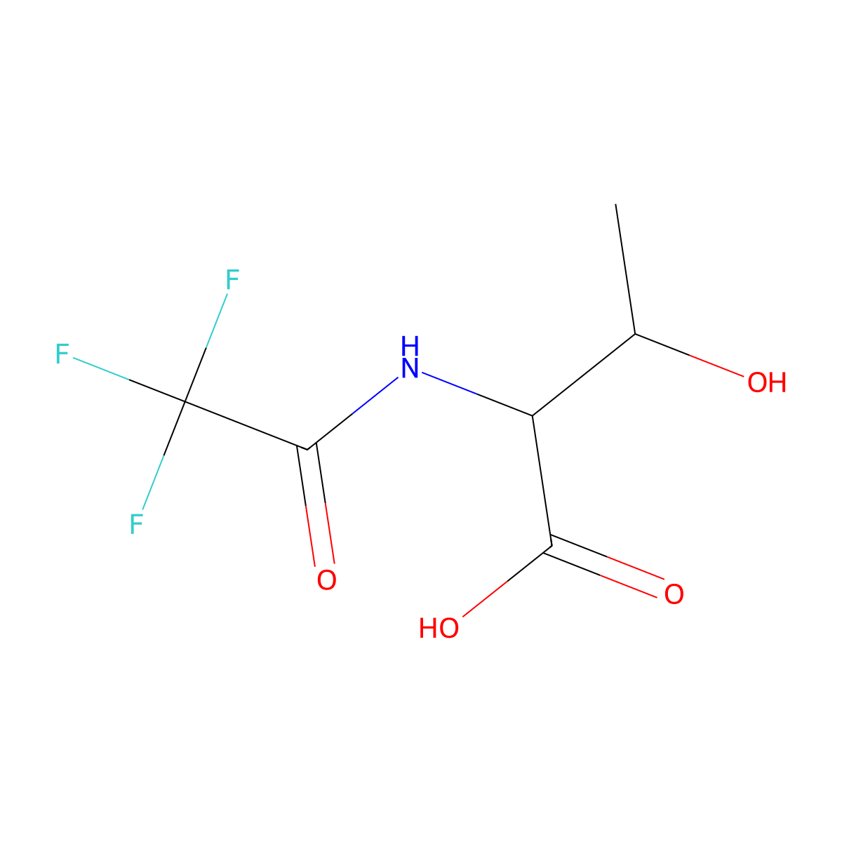 N-(2,2,2-Trifluoroacetyl)-L-threonine molecular structure, CAS 2707-95-1