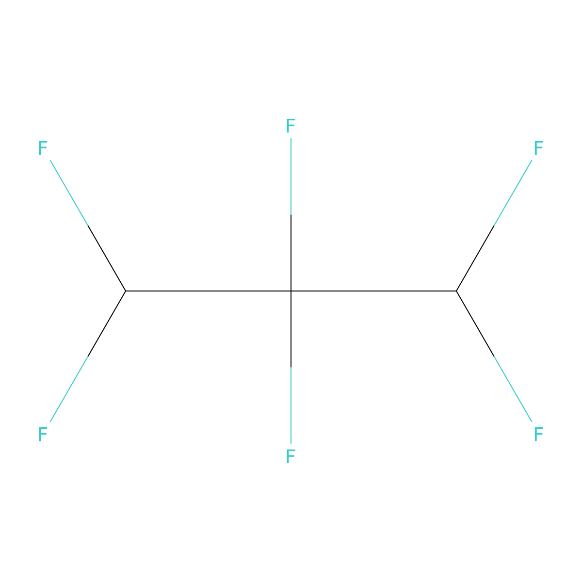 1,1,2,2,3,3-Hexafluoropropane molecular structure, CAS 27070-61-7