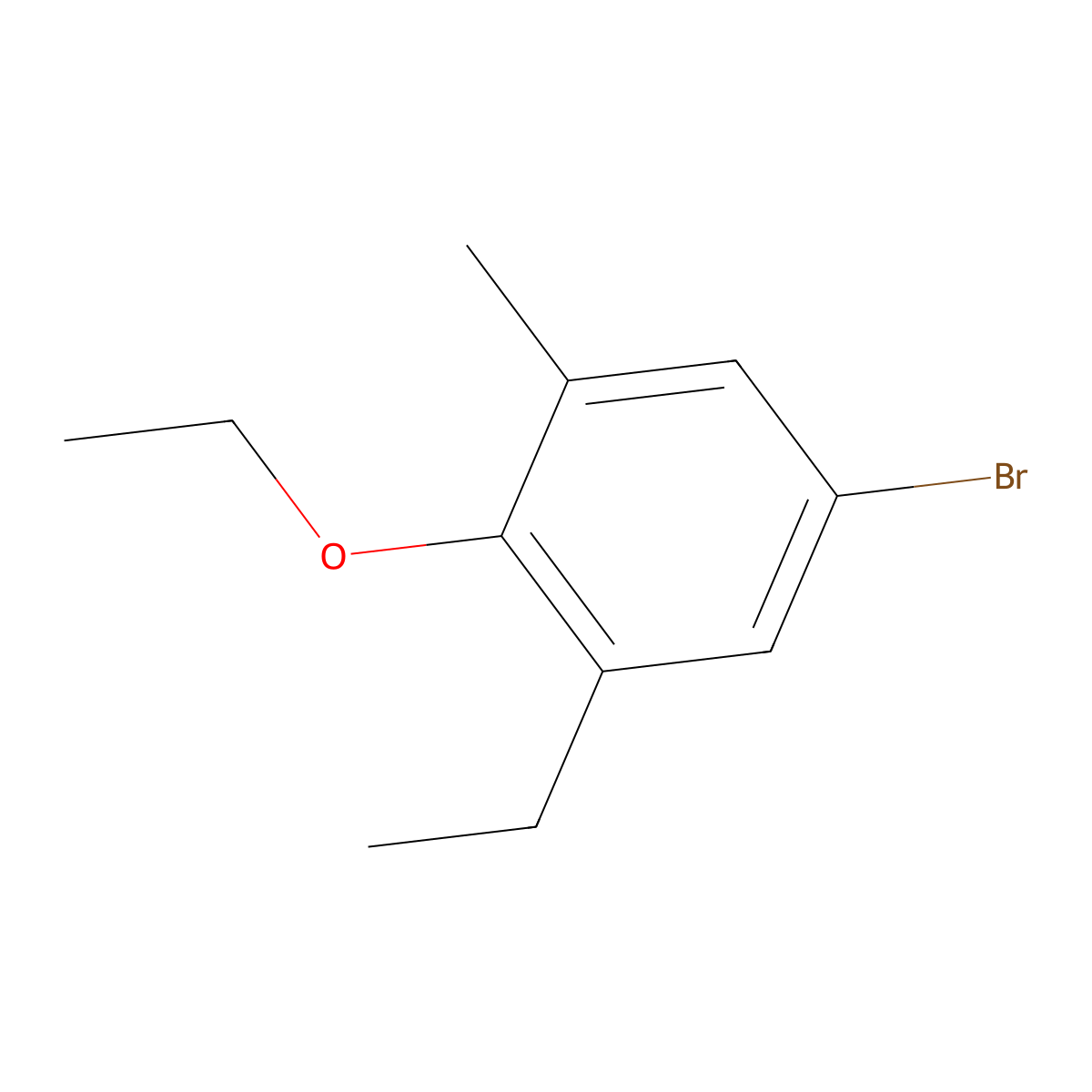 5-Bromo-2-ethoxy-1-ethyl-3-methylbenzene molecular structure, CAS 2707081-06-7