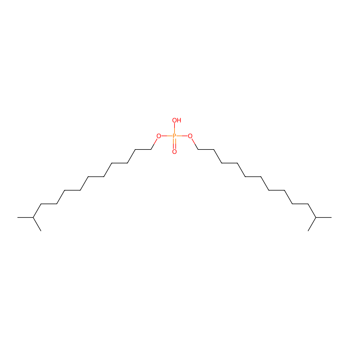 Diisotridecyl phosphate molecular structure, CAS 27073-01-4