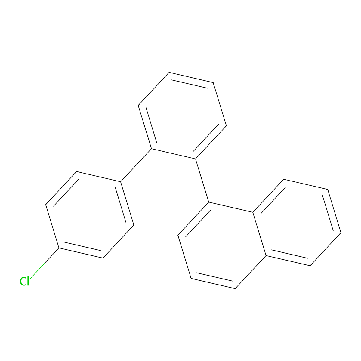 1-(4'-Chloro[1,1'-biphenyl]-2-yl)naphthalene molecular structure, CAS 2707412-76-6