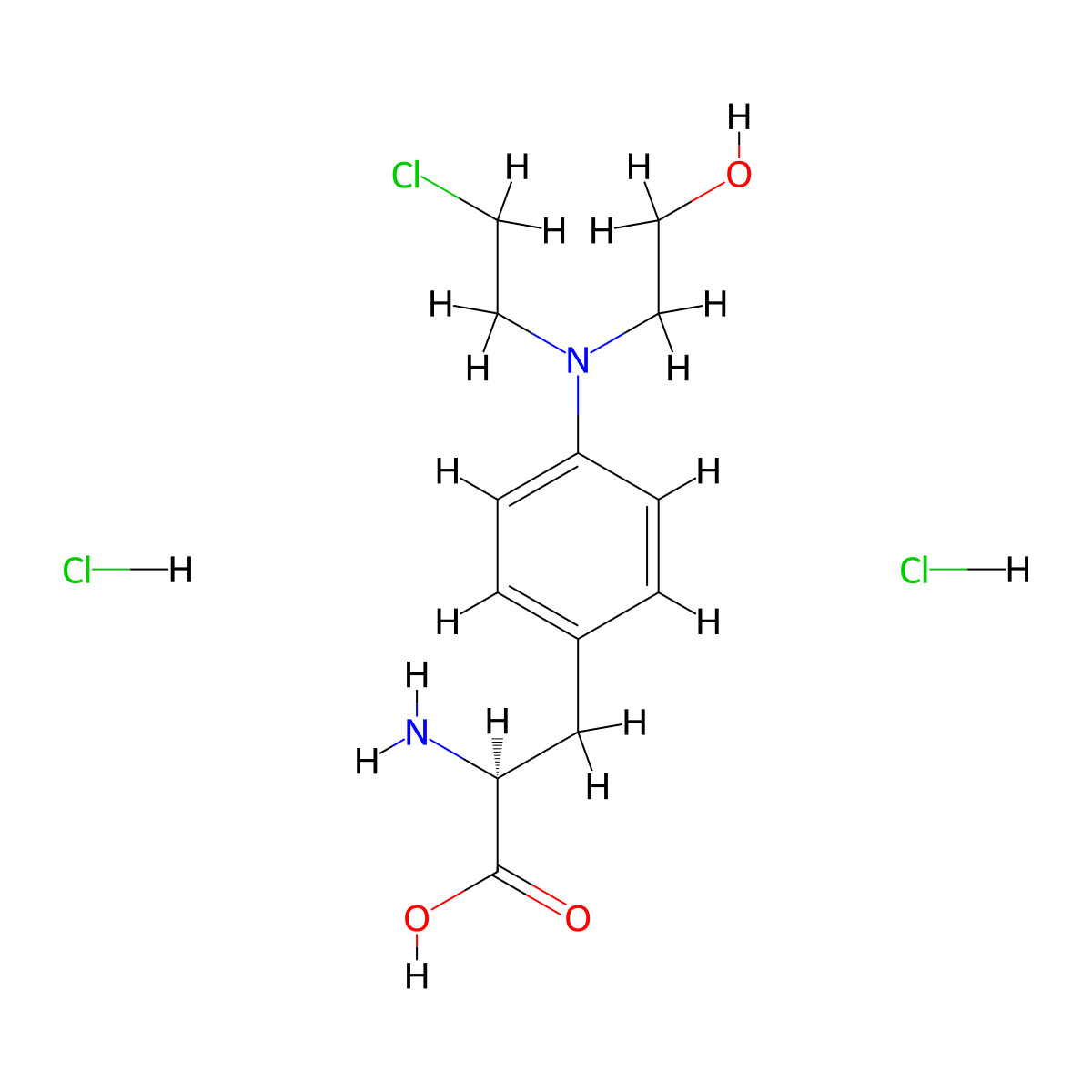 Monohydroxy Melphalan (hydrochloride) molecular structure, CAS 2707535-88-2